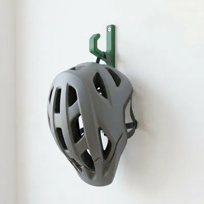 Produktbild von Fahrradhelm Wandhalterung - Skateboard Fahrrad Helm Wand Halter Haken, Farbe:Grün, Menge:1