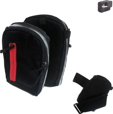 Produktbild von K-S-Trade Fototasche Kameratasche Gürteltasche Schutz Hülle kompatibel mit GoPro Hero 5 Black Case bag Stoßfest Holster schwarz 1x