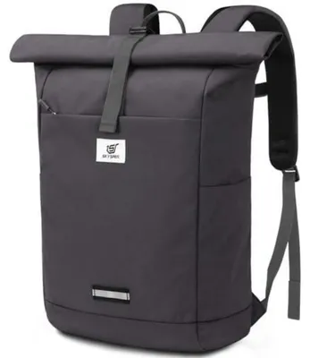 Produktbild von Rolltop Rucksack mit Laptopfach, erweiterbar 20-28L, Grau