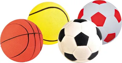 Produktbild von Trixie Spielbälle, schwimmt, Moosgummi - 24 Stück