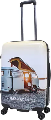 Produktbild von Print Bulli T2 Camper Bus Reise Koffer Trolley 4 Rollen 67 cm medium bei Bowatex