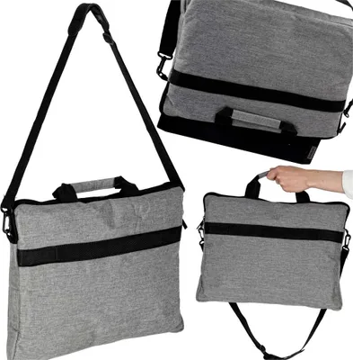 Immagine prodotto di Borsa per laptop da 15,6 pollici con tracolla - Grigio