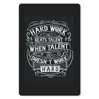 Produktbild von MuchoWow® Mauspad Mousepad Talent - Jahrgang - Zitat 40x60 cm - Mousepads - Maus Mat - Pad - Mausunterlage - Schreibtisch Accesoire