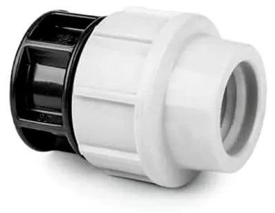 Produktbild von Endstopfen für PE-Rohr 25 mm mit PP-Fitting Verschraubung