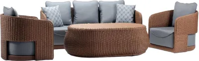 Produktbild von Gartenmöbel Sitzgarnitur Möbel Sitzgruppe Sofa Couch Polster Garten Terrasse