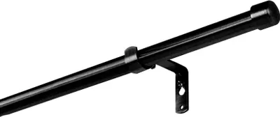 Produktbild von SN Deco Vorhangstange Kappe, 1-läufig, schwarz, Ø16 mm, 160 cm, inkl. Zubehör, Fixmaß