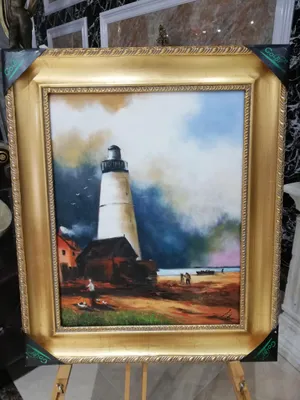 Image de Peinture à l'huile, tableau peint à la main, dimensions 54 x 64 cm. Toile, cadre.