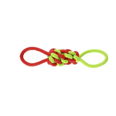 Produktbild von Dingo Hundespielzeug 30110 Rot Grün Baumwolle