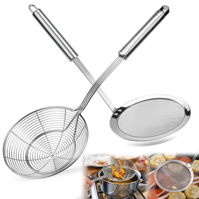 Schäumer-Set Edelstahl 2-tlg. Spinnennetz-Sieb