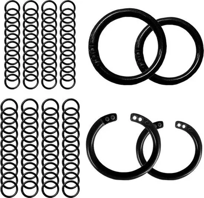 Imagen del producto de 80 anillos de plástico para carpetas, álbumes de recortes y manualidades