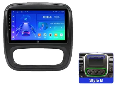 Immagine prodotto di Sistema multimediale per auto, comandi al volante, supporto multimediale, compatibile con Renault Trafic 3 / Opel Vivaro B (2014-2018), design wireless, modello G5 4G 64G, confezione singola