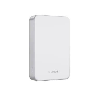 Productafbeelding van SHARGE Magnetische draadloze powerbank, 10.000mAh, zilver, MagSafe, 15W, 20W USB-C PD