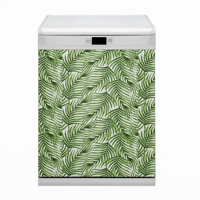 Produktbild von Dekorative Magnetmatte Küche Geschirrspüle 60x80 cm  Magnet für Spülmaschine  - Blattpalme
