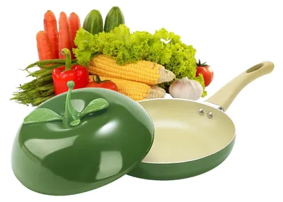 Image de Poêle antiadhésive avec couvercle pour une cuisson facile