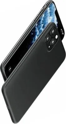 Produktbild von Remax Ultra Slim Silikon-Tasche für iPhone 13 Pro, matt schwarz