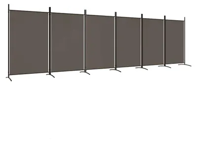 Obrázok produktu pre vidaXL 6-dielny paraván antracitový 520x180 cm látka