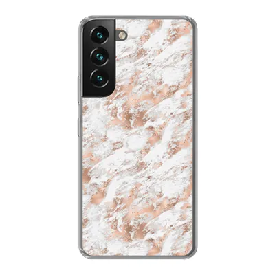 Produktbild von MuchoWow® Handyhülle Schutzhülle Hülle für Samsung Galaxy S22 Roségold - Muster - Marmor - Luxus Silikon Softcase Handy Hülle - Mobiltelefonhülle