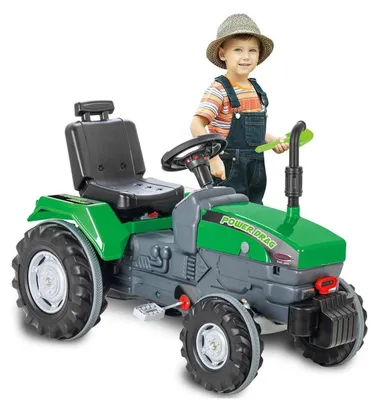 Image de Tracteur à pédales Power Drag, vert
