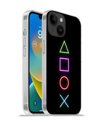 Produktbild von MuchoWow® Handyhülle Schutzhülle Hülle für Apple iPhone 14 - Softcase Gaming - Neon - Konsole - Schwarz - Controller - Gaming Silikon Softcase Handy Hülle - Mobiltelefonhülle