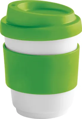 Produktbild von KAHLA Becher 0,27 l + Trinkdeckel + Banderole fillit fresh lime 2DH176A44011C