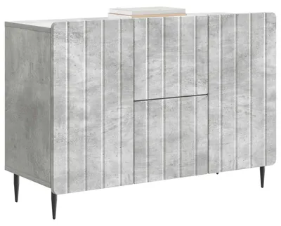 Image de Buffet vidaXL gris béton 89 x 34,5 x 62 cm en aggloméré