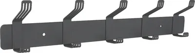 Produktbild von INF Platzsparende 5-Haken-Wandhalterung Grau