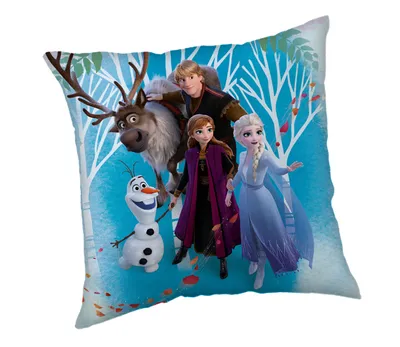 Obrázok produktu pre Vankúš Disney Frozen (1 ks) Prémiový dekoračný vankúš s digitálnou tlačou na oboch stranách