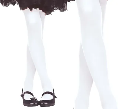 Imagen del producto de Traje de carnaval, medias blancas, efecto brillante, elegancia, delicadeza, comodidad para llevar, aspecto festivo, estilo, moda, delicadeza de cuento de hadas, color: blanco