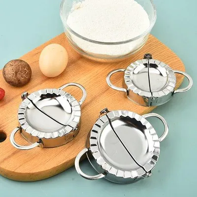 Zdjęcie produktu dla Trzy foremki do pierogów ze stali nierdzewnej 304, zestaw foremek do pierogów, foremki do pierogów, foremki do ciasta, foremki do pierogów, do przygotowywania pierogów.