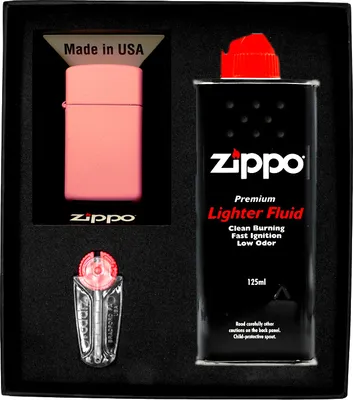 Obrázok produktu pre Sada zapaľovačov ZIPPO PINK MATTE SLIM dar No1