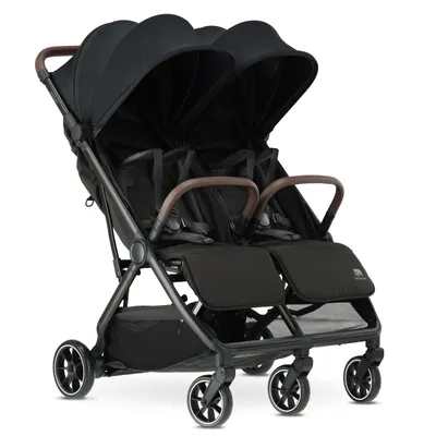 Zdjęcie produktu dla DERYAN Luxe Rolo X2 V2 Wózek Bliźniaczy - Czarny