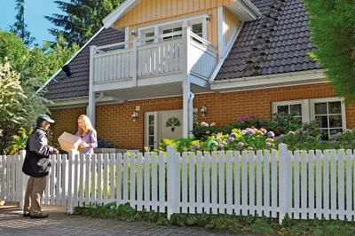 Produktbild von Vorgartenzaun Lightline 180 x 80 cm weiß