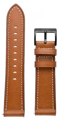 Produktbild von Lederarmband für Smartwatch - Forerunner 245/645 - 20 mm - Metallschließe - Braun