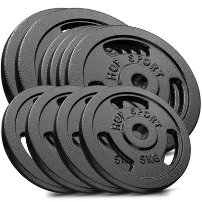 Obrázek produktu pro HS HOP-SPORT 90 KG sada litinových činek 2x15kg + 4x10kg + 4x5kg