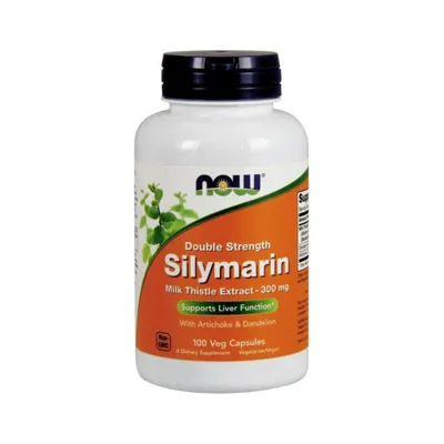 Produktbild von NOW Foods Silymarin Mariendistel Silymarin Löwenzahnwurzel Löwenzahn Artischocke 100 Kapseln BI4098