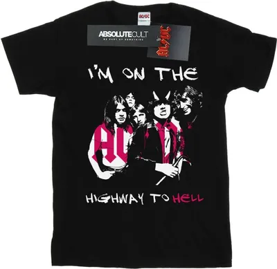 Produktbild von AC/DC - "I'm On The Highway To Hell" T-Shirt für Damen BI5265 (L) (Schwarz)