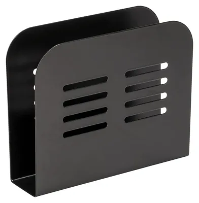 Serviettenhalter Baco, Metall, schwarz, 15x12,5x4 cm