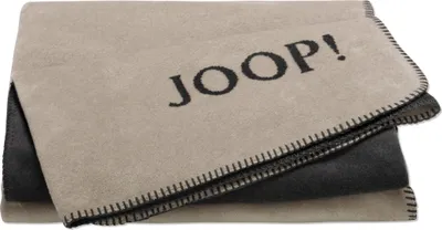 Produktbild von Joop! Uni Doubleface Wohndecke Stein-Anthrazit 150x200 cm Baumwollmischung
