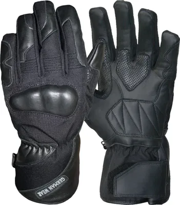 Produktbild von Motorradhandschuhe Motorrad Biker Handschuhe Schwarz, Größe:10=XL
