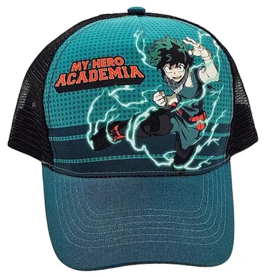 Zdjęcie produktu dla Czapka z daszkiem My Hero Academia – zielona  Dla dzieci – zielona – rozmiar uniwersalny
