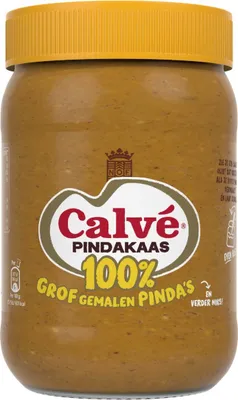 Produktbild von Calvé Erdnussbutter grob 100% Erdnüsse Glas 600 Gramm