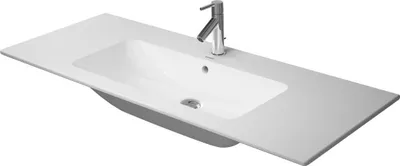 Produktbild von Möbelwaschtisch ME by Starck m ÜL m HLB 1230x490mm o Hahnloch weiß WG weiß