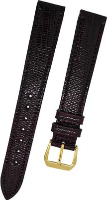 Produktbild von FORTIS Uhrenarmband Swiss Made LEDER rot braun Dornschließe 16mm