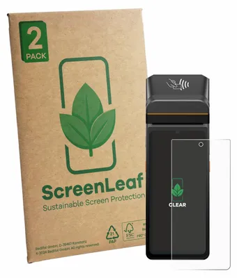 Produktbild von 2x ScreenLeaf Schutzfolie für Brainsport myPAD nachhaltiger Displayschutz Display Schutz Folie Klar Transparent