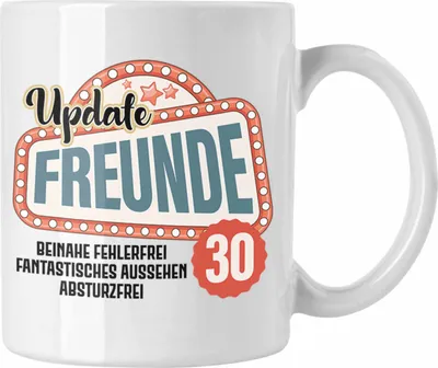 Produktbild von Trendation - 30. Geburtstag Tasse Frau Mann Geschenk 30er Geschenkidee 30 Mutter Vater Lustiger Spruch (Weiß)