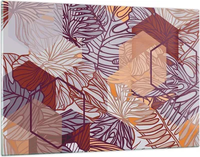 Produktbild von Bilder auf glas - Blatt Pflanze Blume - 120x80cm - Glasbilder - Wandbilder - Kunstdruck - zum Aufhängen bereit - Wanddekoration aus Glas - Glas Bilder - Wandbild auf Glas - Einteilig - GAA120x80-3865