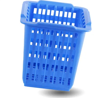 Bestecksammler mit Abtropfkorb, Spülkorb, blau, 1 Fach