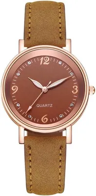 Produktbild von Damenuhr, Damen Analog Quarz Uhr mit Kunstleder Armband, Uhren Damen Klassische Armbanduhr Lässig Quarzuhr Kleideruhr
