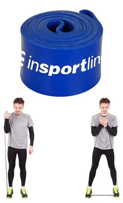 Immagine prodotto di inSPORTline Fascia elastica per allenamento della forza Hangy X-Heavy 204 x 6,5 cm / 45 kg blu