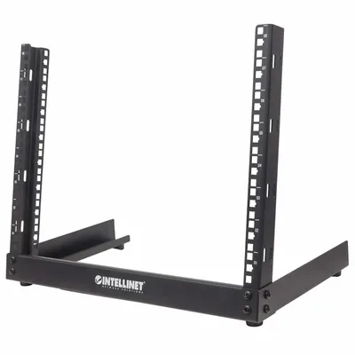 Image de INTELLINET 19" 2-Pfosten Desktop Laborgestell 8HE schwarz